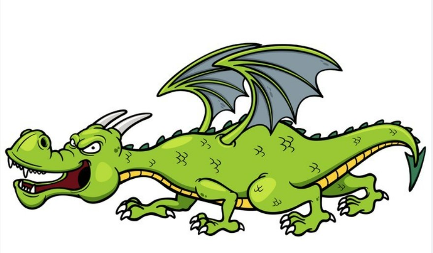 Friendly dragon kids story